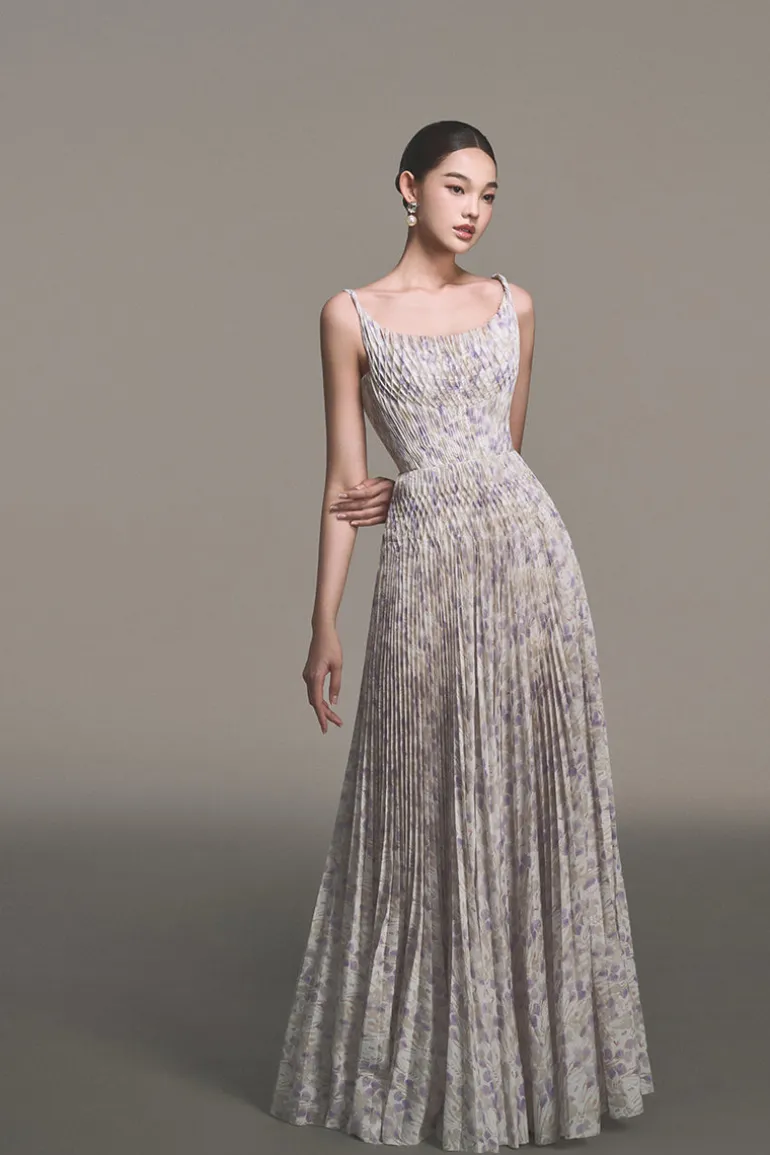 Dresses<CULT MIA PLEATED MAXI DRESS Lavender