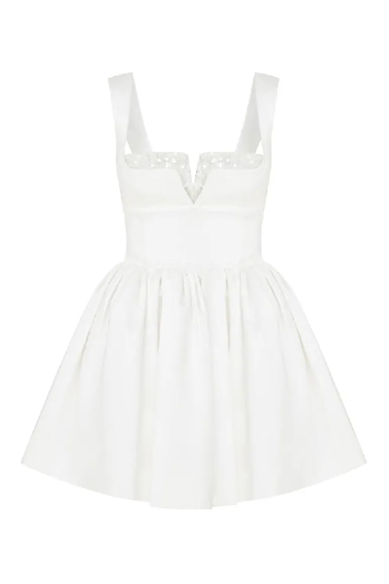 Dresses | Mini Dresses<CULT MIA LEANNE SATIN MINI DRESS Lily White