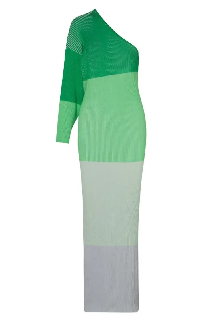 Dresses<CULT MIA LEAVES DRESS IN Pistachio Cream