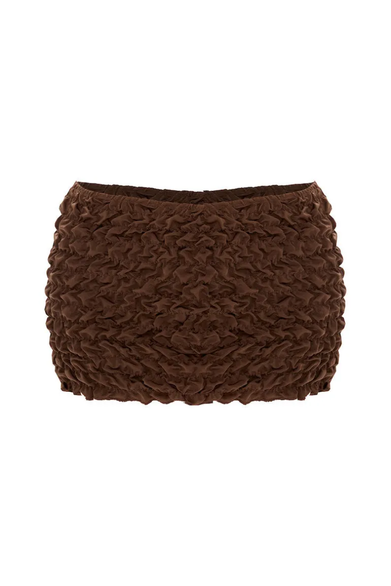 Swimwear<CULT MIA LIA MINI BEACH SKIRT Brown