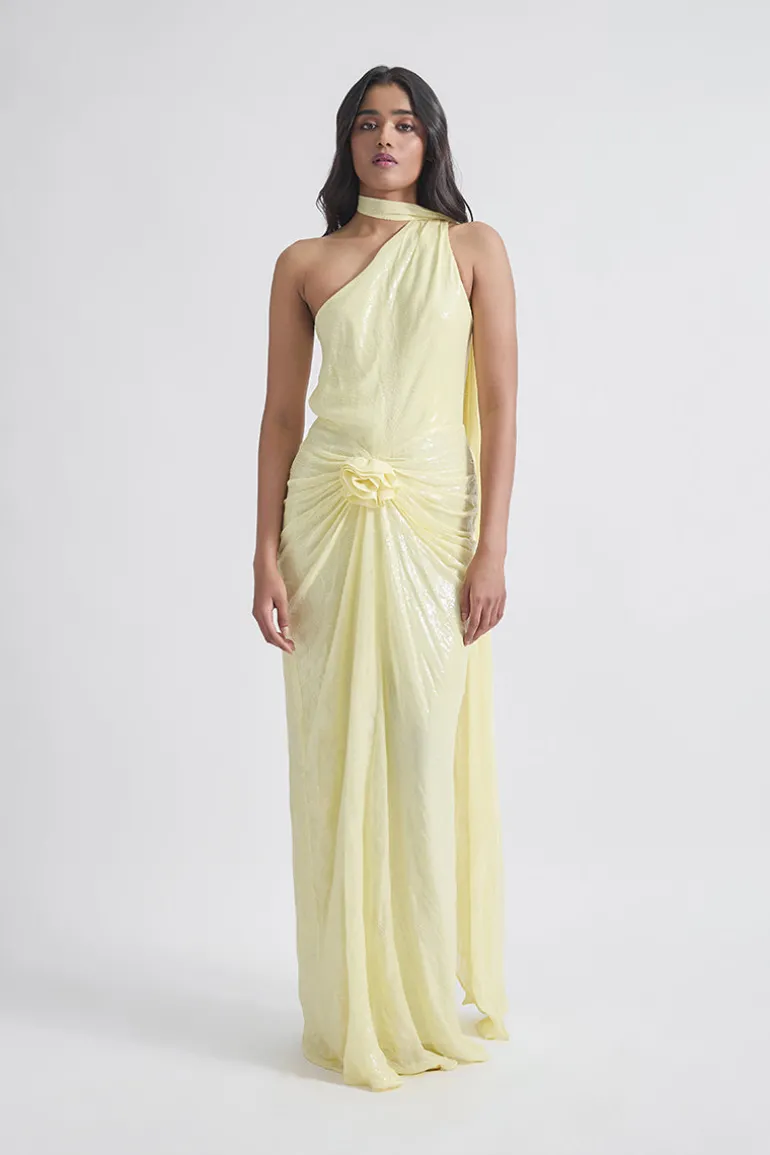 Dresses<CULT MIA LIDIA MAXI DRESS Lime Yellow