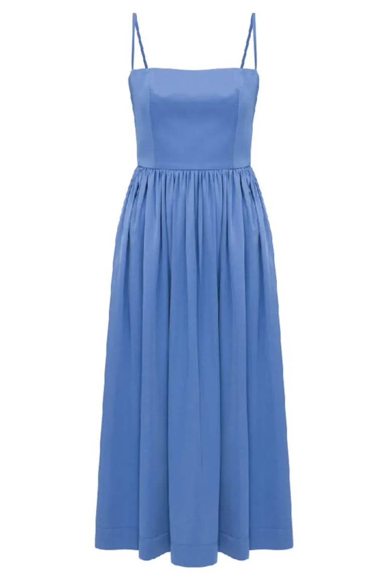 Dresses | Midi Dresses<CULT MIA LIETTE SATIN MIDI DRESS Ultramarine