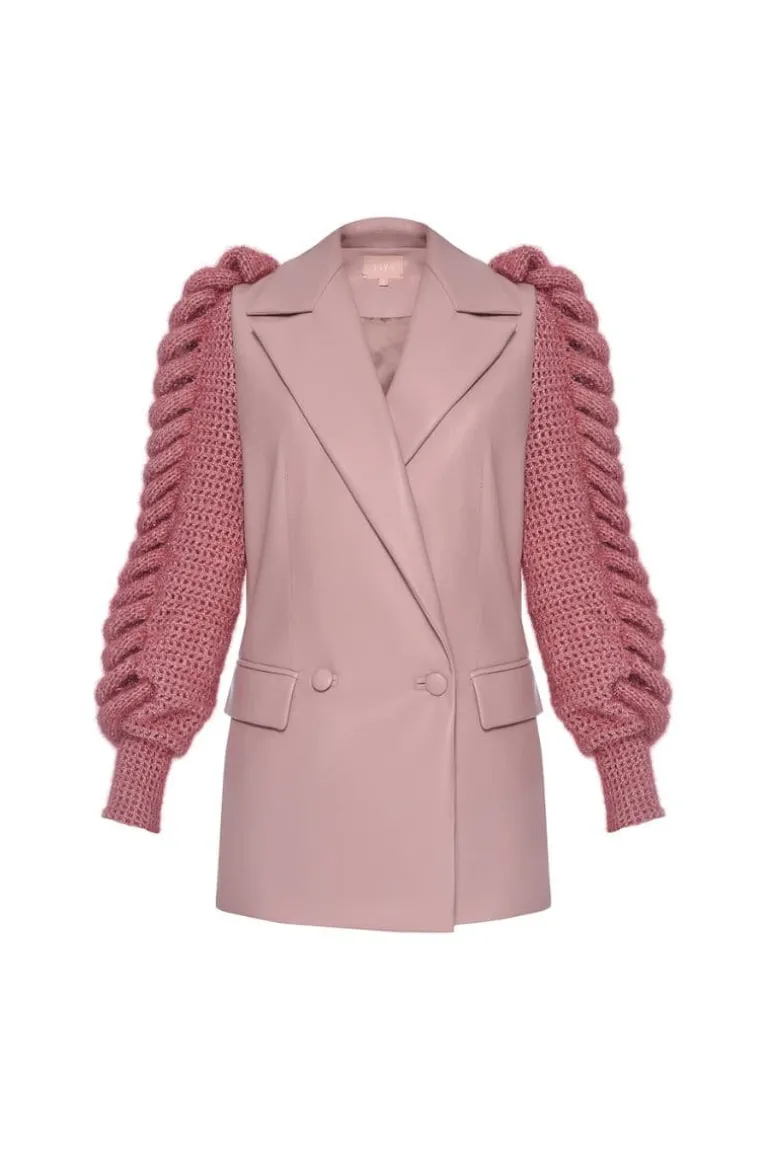 Blazers<CULT MIA LILY BLAZER WITH STATEMENT SLEEVES Pink