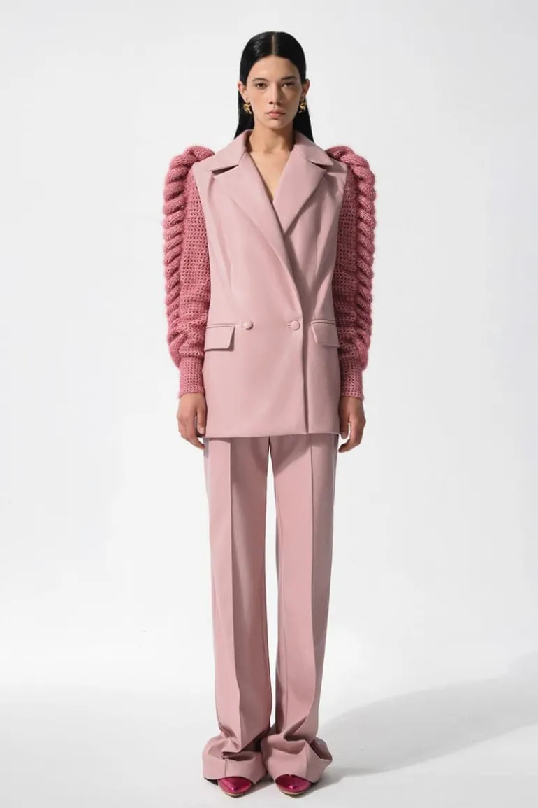 Blazers<CULT MIA LILY BLAZER WITH STATEMENT SLEEVES Pink