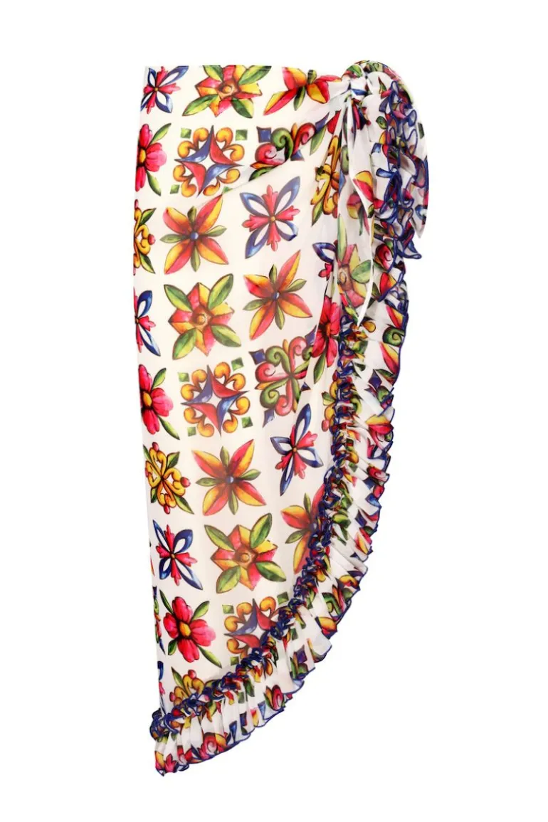 Swimwear<CULT MIA LILY SICILIA LONG PAREO Multicolor