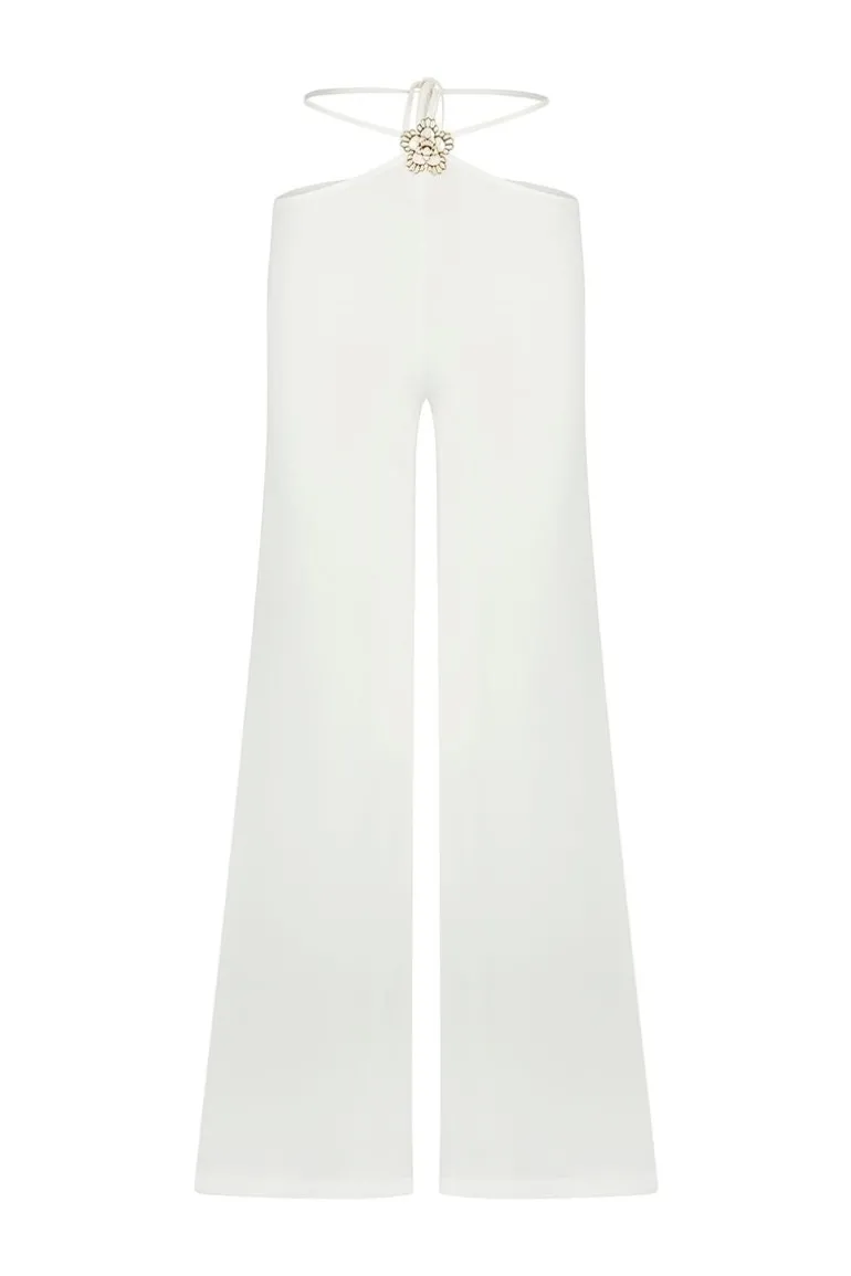 Pants<CULT MIA LILY ICONIC FLOWY PANTS White