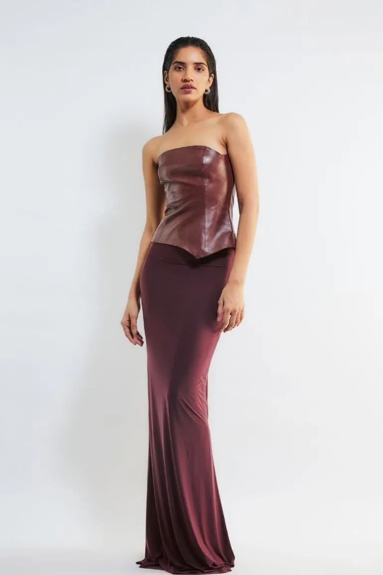 Outfit Sets<CULT MIA LINNEA CORSET TOP AND SKIRT SET Cherry Red