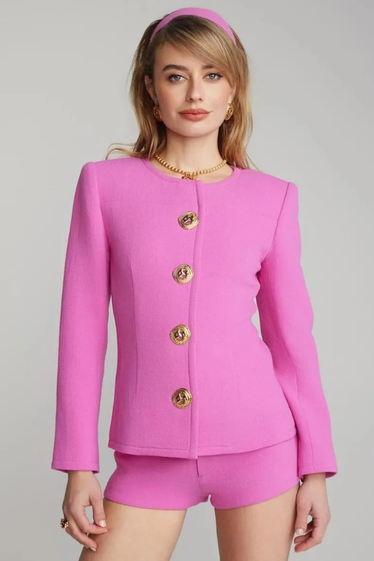 Blazers<CULT MIA LISETTE PINK RETRO BLAZER Rose Red
