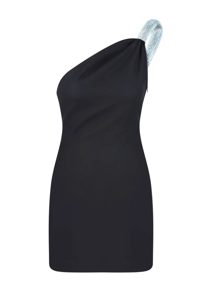 Dresses | Mini Dresses<CULT MIA LIVIA ONE-SHOULDER MINI DRESS Black