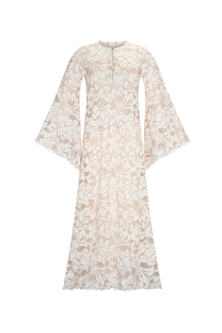 Dresses<CULT MIA LONG TUNIC IN CREAM Creme