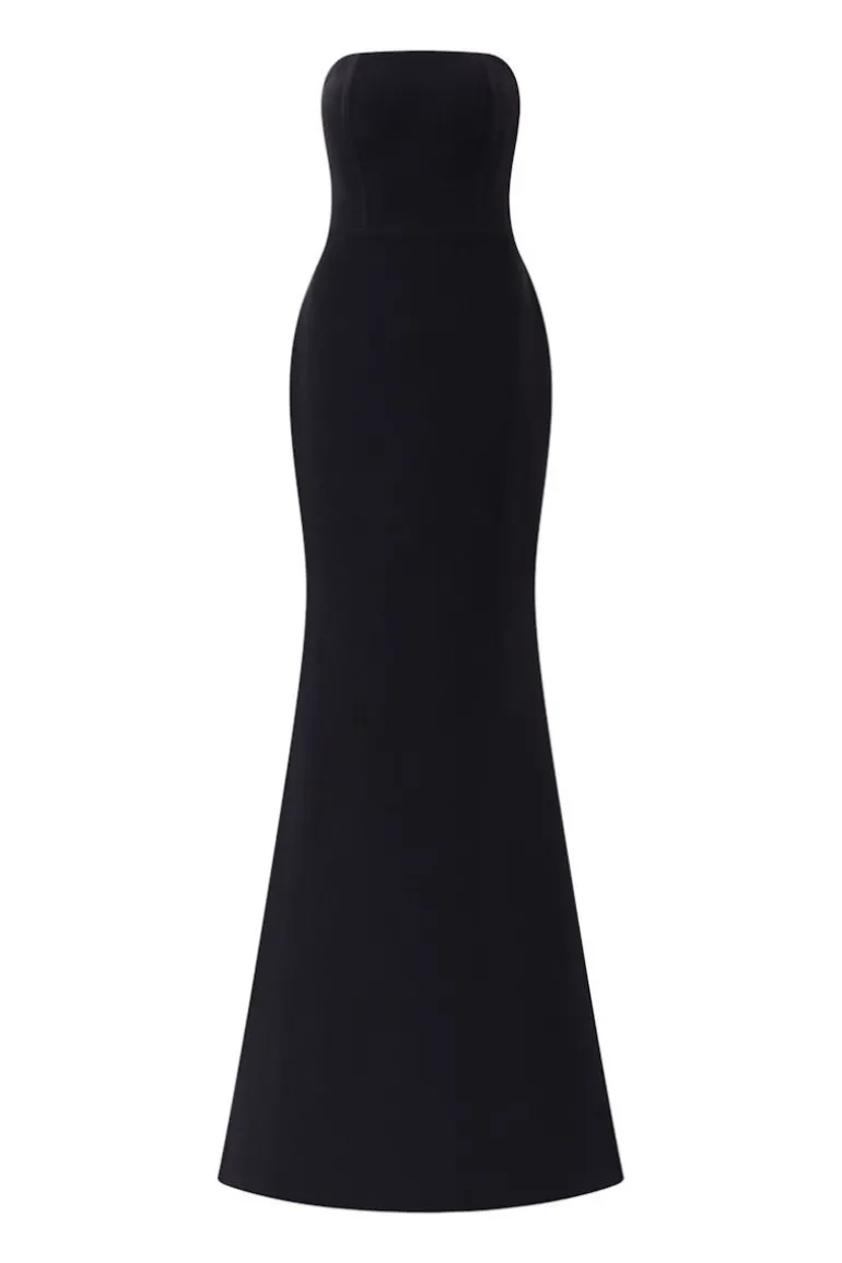 Dresses | Gowns<CULT MIA LOUISA CREPE FISHTAIL GOWN Black