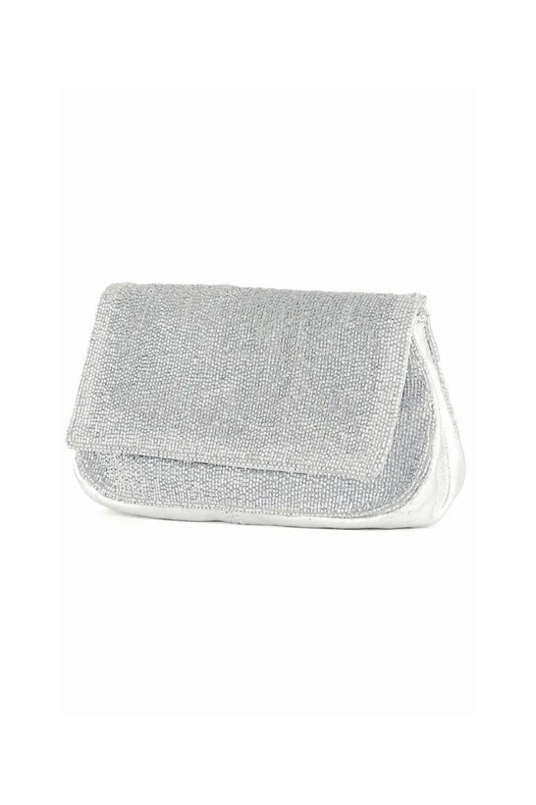 Clutch Bags<CULT MIA LUANN SILVER CLUTCH