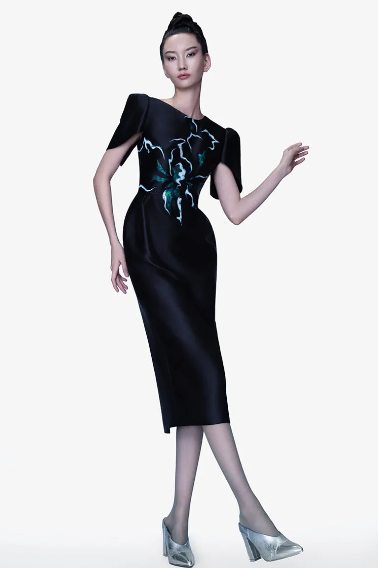 Dresses | Midi Dresses<CULT MIA LUMINOUS SECRET MIDI DRESS Black