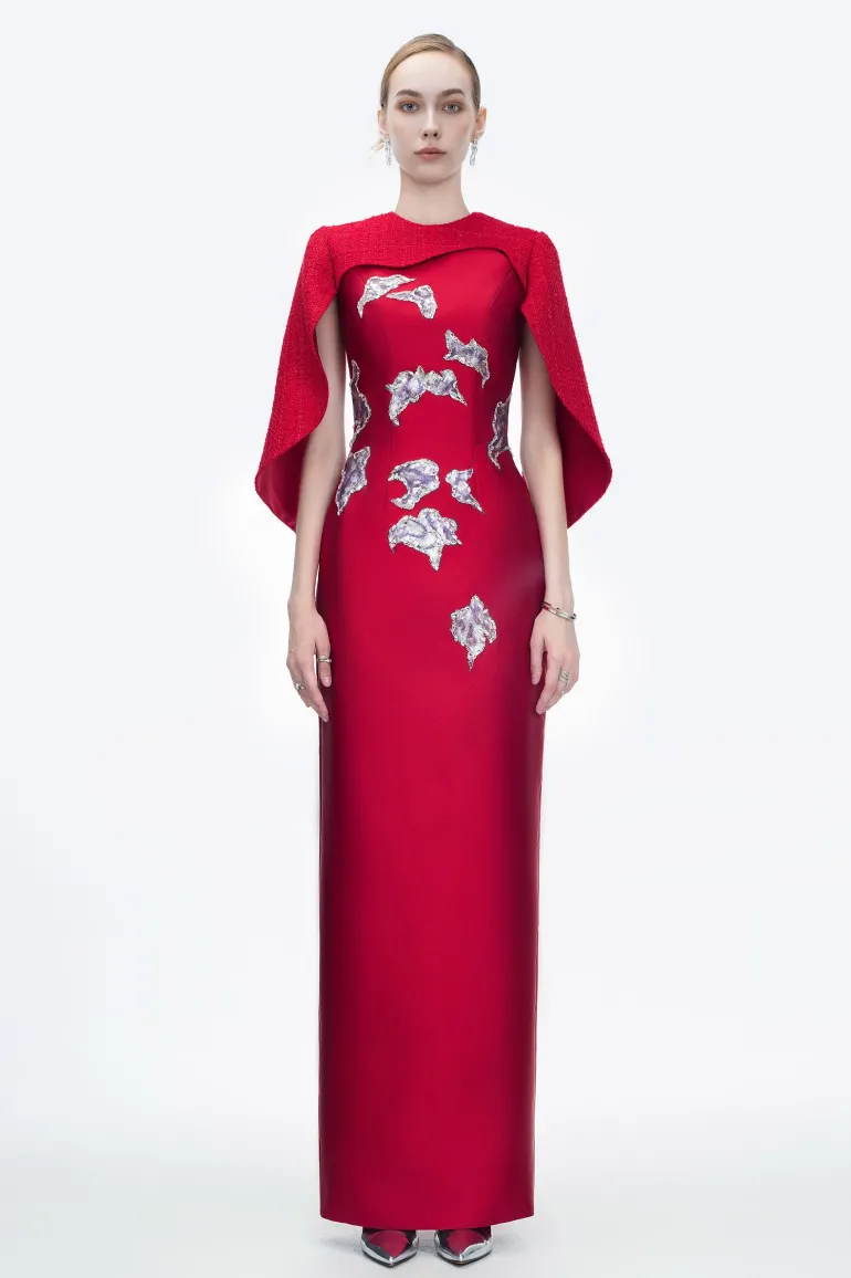 Dresses | Gowns<CULT MIA LUSTRE REVERIE GOWN IN RED Crimson Red