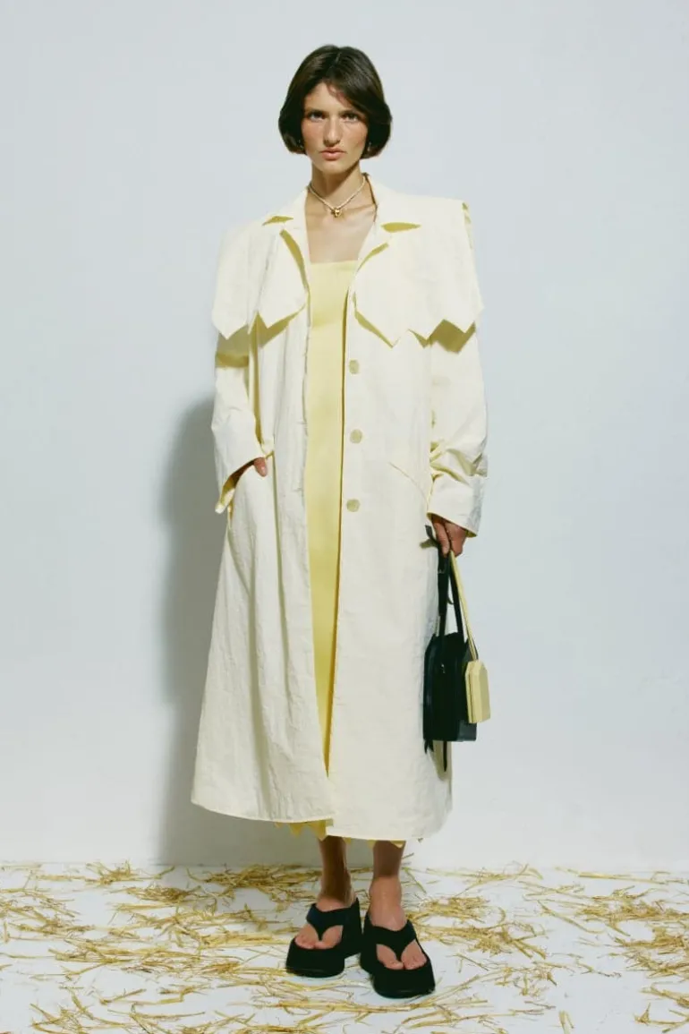 Coats<CULT MIA LYSHTVA SOFT A-LINE COAT Limelight