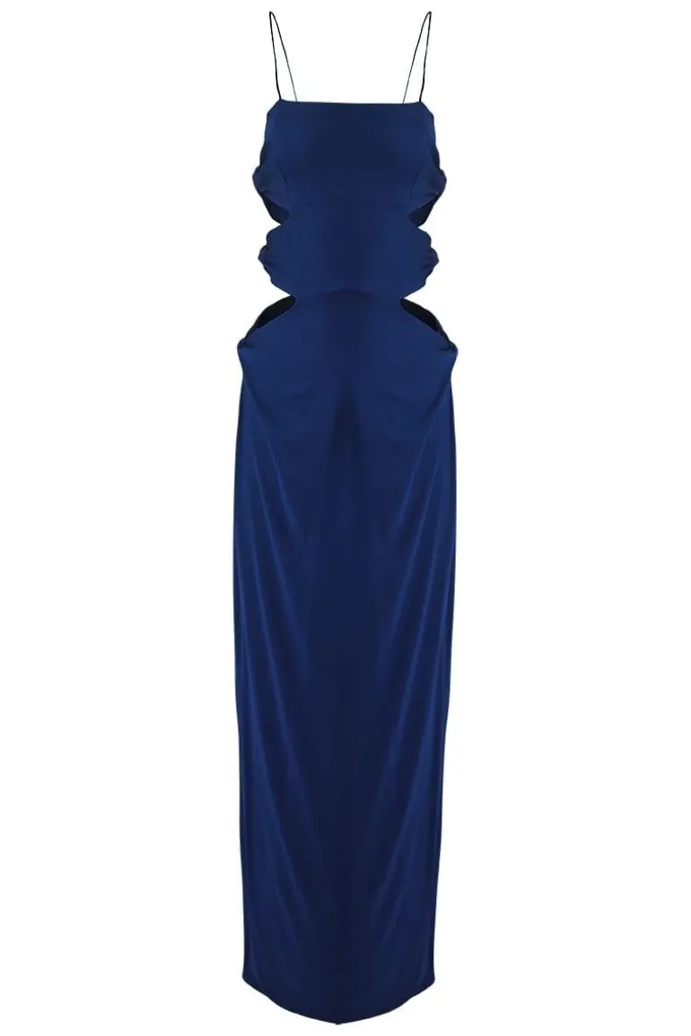 Dresses<CULT MIA MADAMA CUT-OUT MAXI DRESS Navy