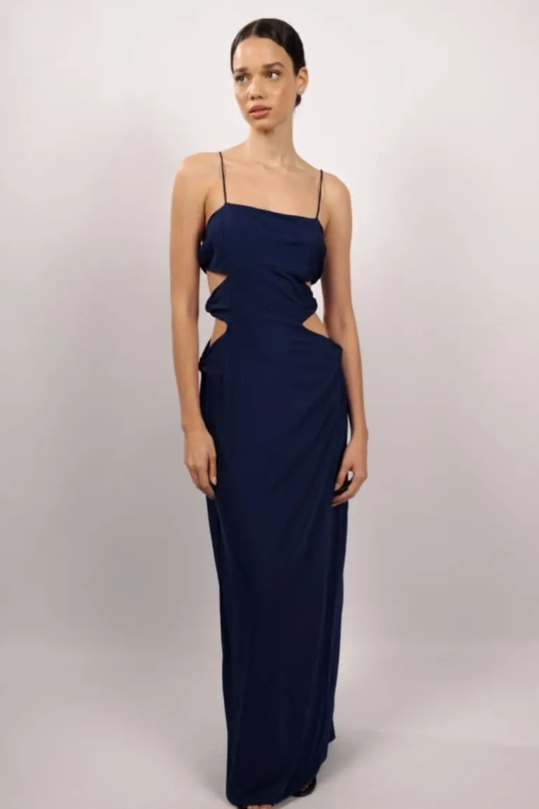 Dresses<CULT MIA MADAMA CUT-OUT MAXI DRESS Navy