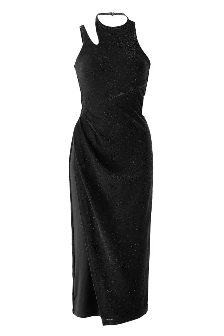 Dresses | Midi Dresses<CULT MIA MAJORA HALTERNECK CUT-OUT MIDI DRESS Black
