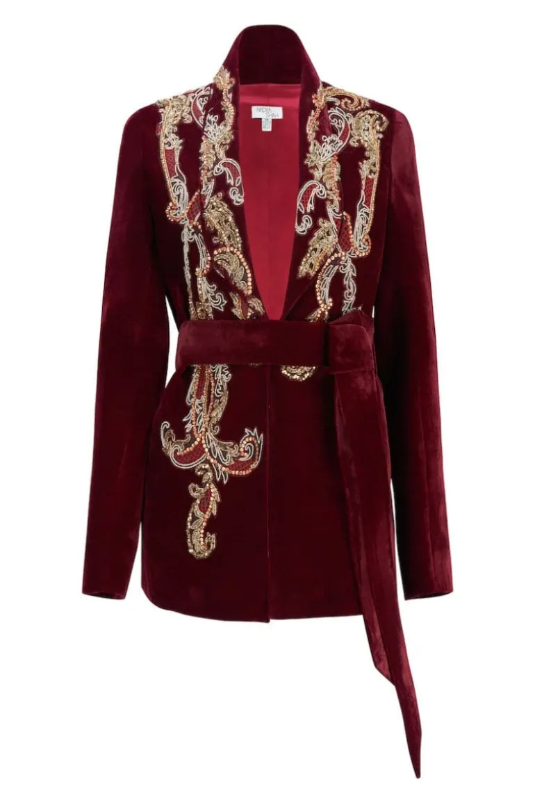 Jackets<CULT MIA MANAL SMOKING JACKET Brown