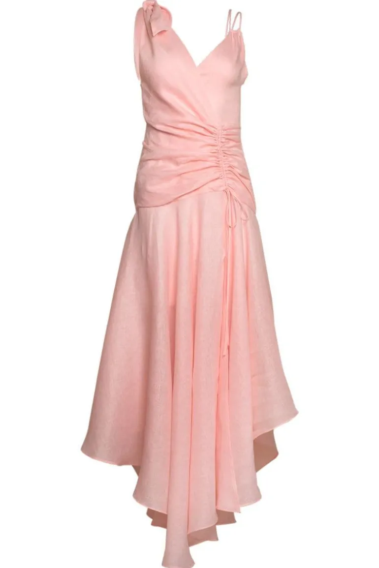 Dresses | Midi Dresses<CULT MIA MAREA DRAPED MIDI DRESS Pink