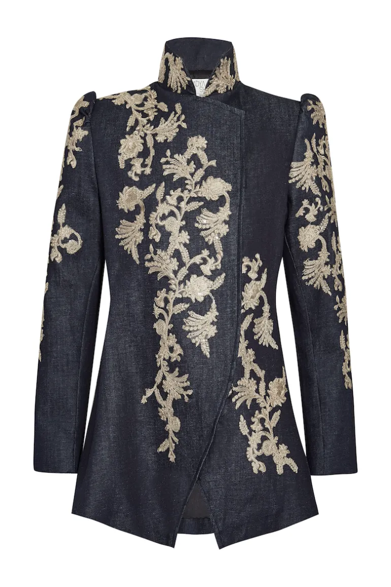 Blazers<CULT MIA MARGO JACKET Dark Indigo Denim