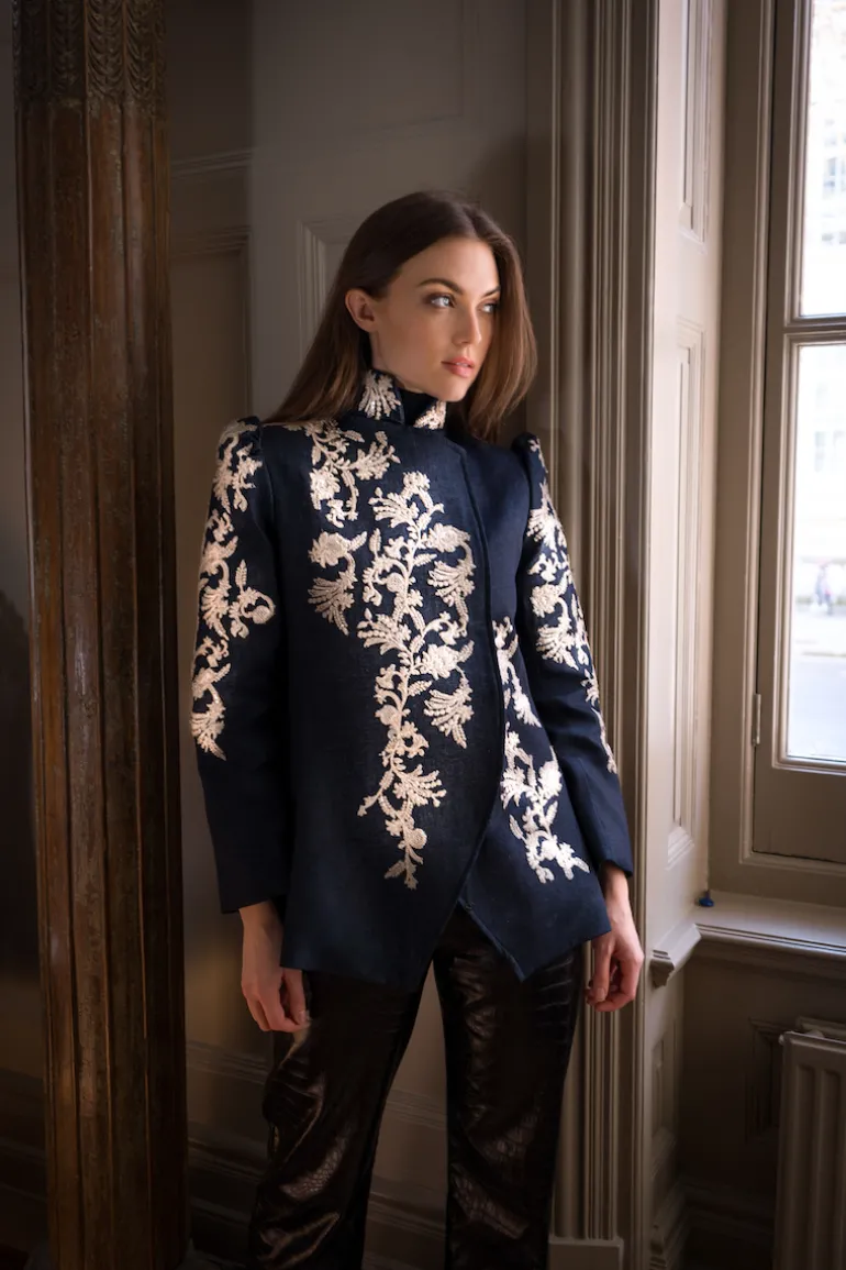 Blazers<CULT MIA MARGO JACKET Dark Indigo Denim
