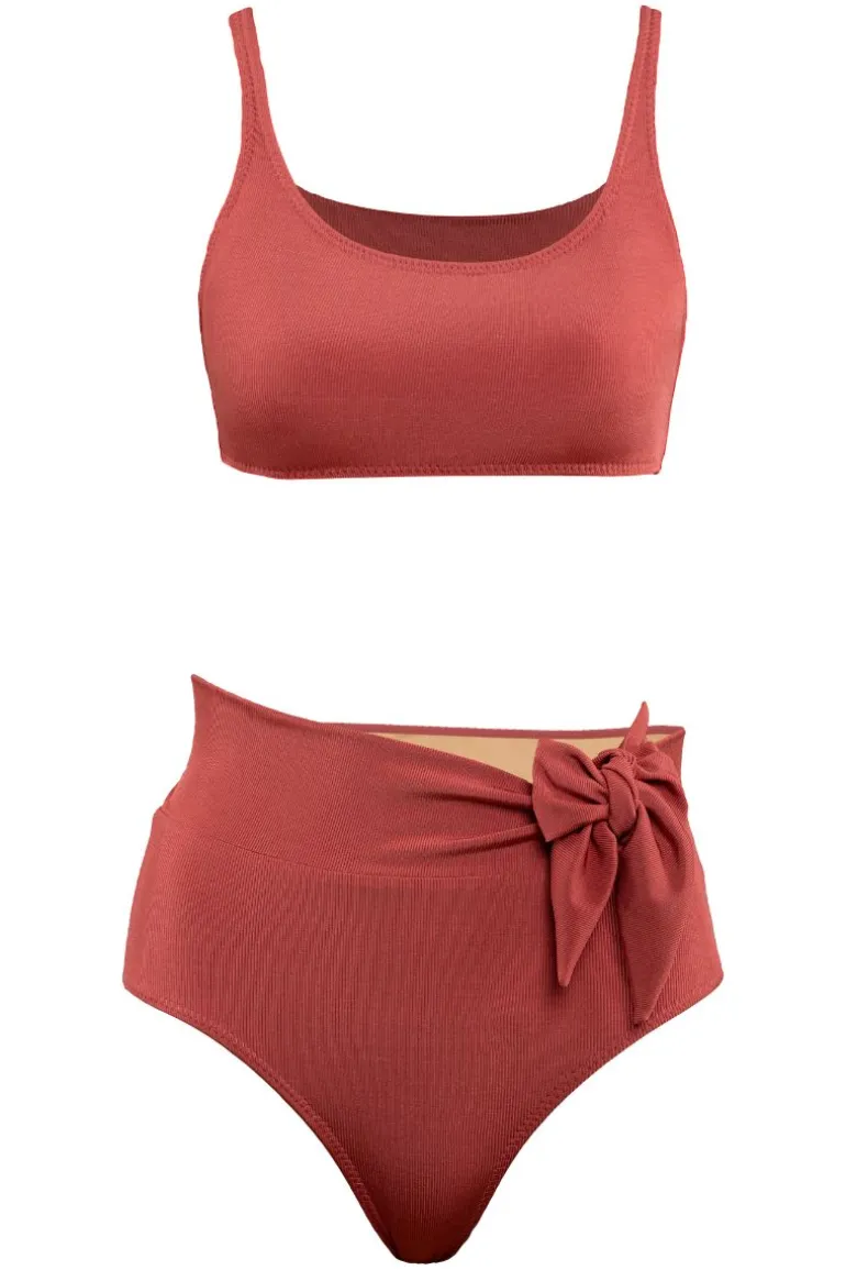 Swimwear<CULT MIA MARIA AND MADELEINA TERRACOTTA BIKINI Terracota
