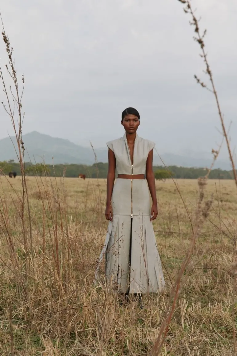 Outfit Sets<CULT MIA MARIA ASUNCION TOP AND SKIRT SET Smoke Grey