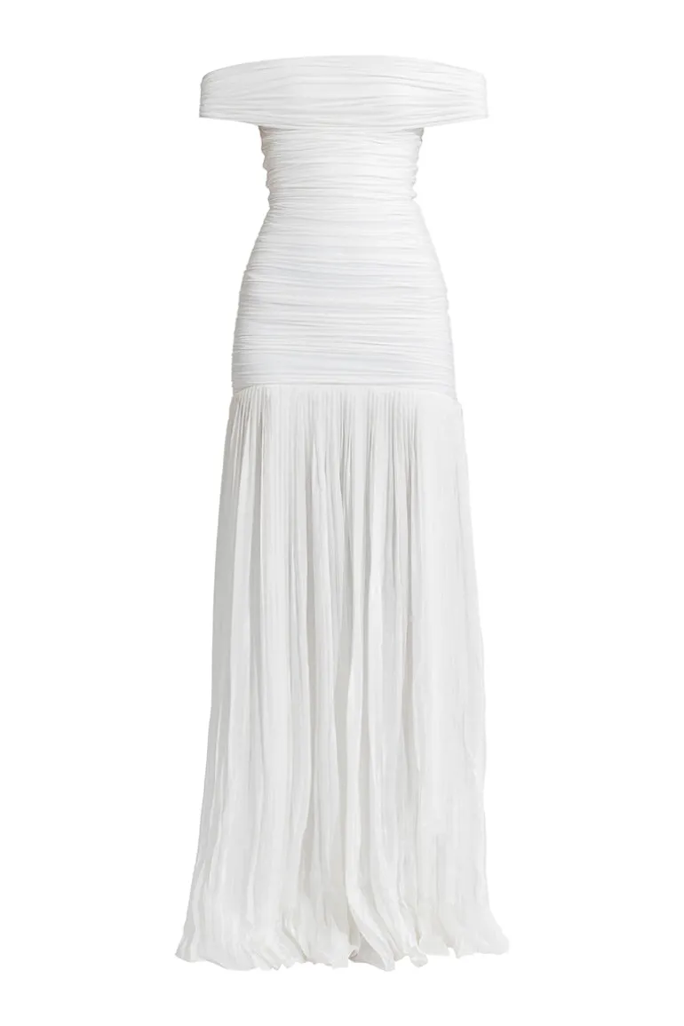 Dresses<CULT MIA MARIA MAXI DRESS White