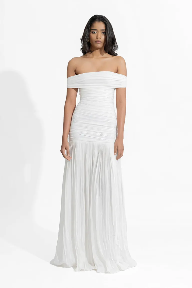 Dresses<CULT MIA MARIA MAXI DRESS White