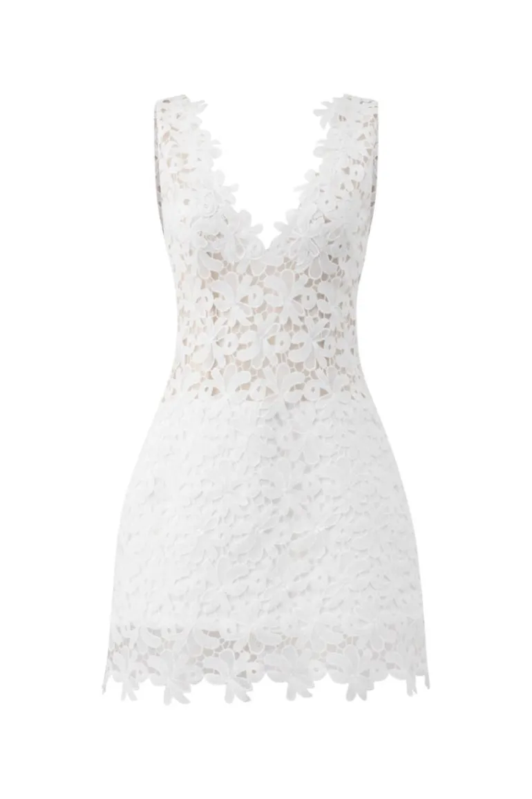 Dresses | Mini Dresses<CULT MIA MARIE FLORAL LACE DRESS White