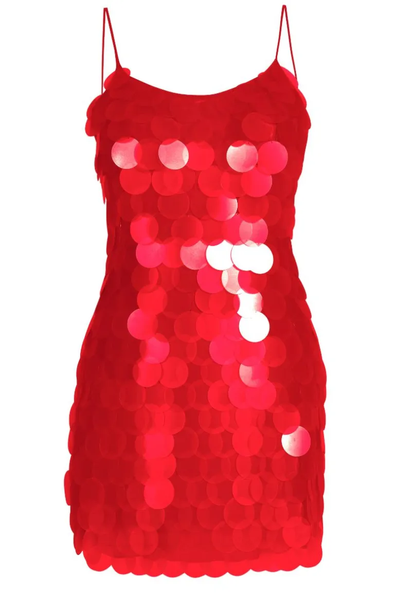 Dresses | Mini Dresses<CULT MIA MARIELA MINI DRESS IN RED Scarlet Red