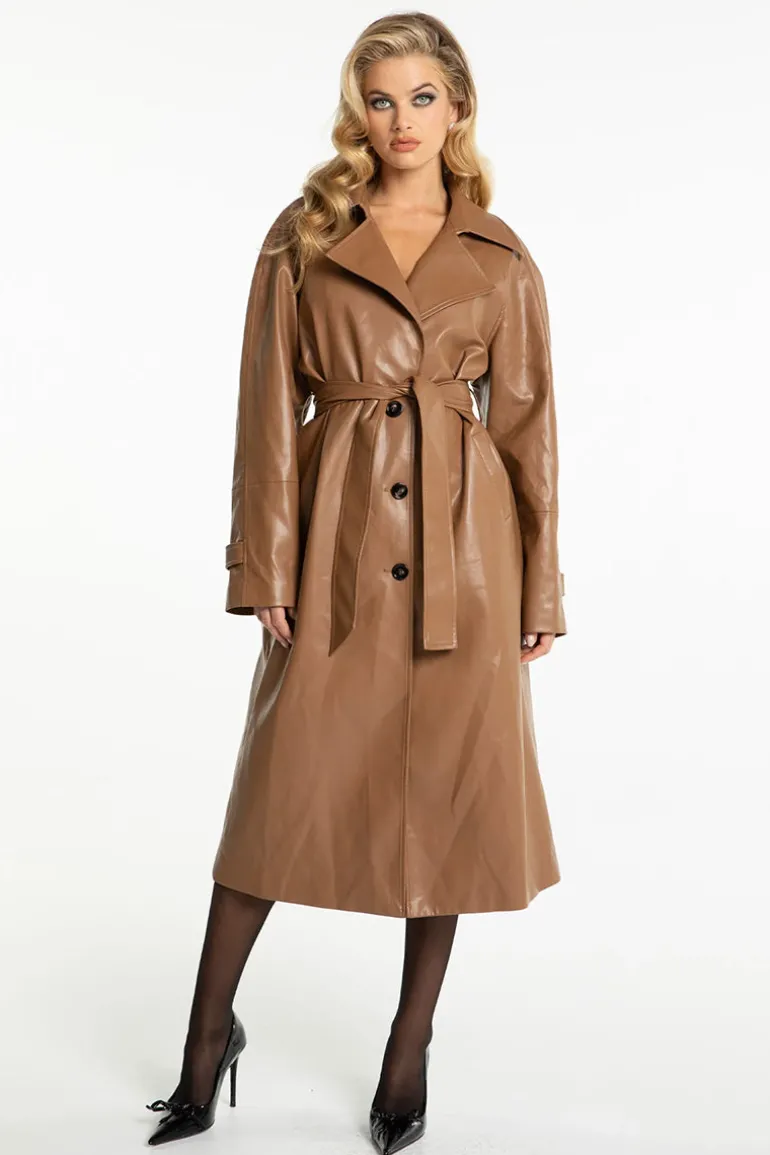 Coats<CULT MIA MARLEE COAT Tan