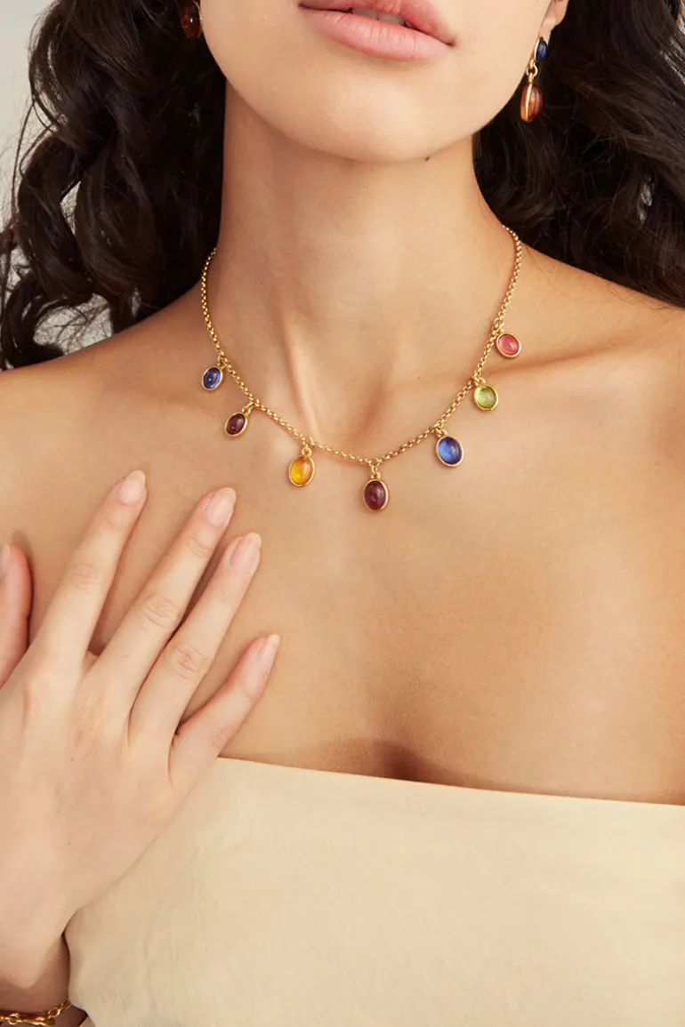 Necklaces<CULT MIA MARYAM NECKLACE Gold & Multicolor