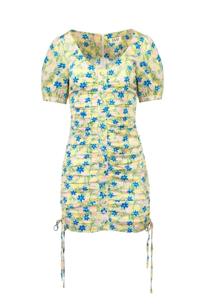 Dresses | Mini Dresses<CULT MIA MEADOW RUCHED MINI DRESS Meadow Print