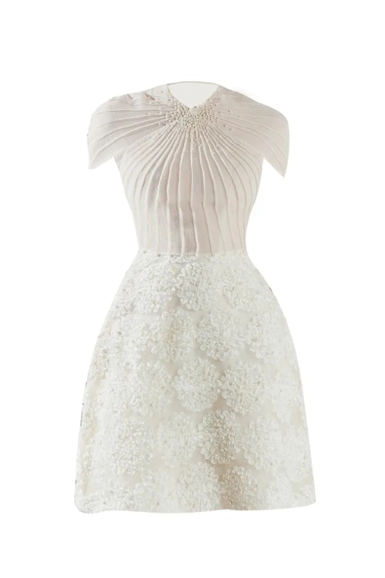 Dresses | Mini Dresses<CULT MIA MELINA A-LINE ORGANZA MINI DRESS Beige