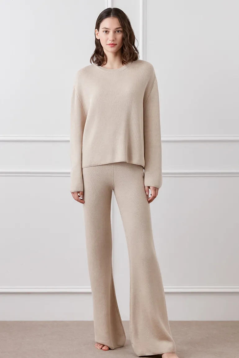 Sleep & Loungewear<CULT MIA MELLOW SILK CASHMERE SET IN Sand