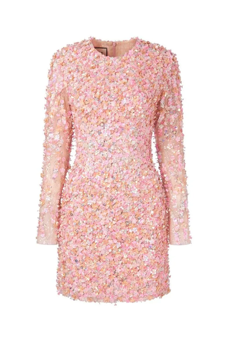Dresses | Mini Dresses<CULT MIA MIA BEADED MINI DRESS Pink