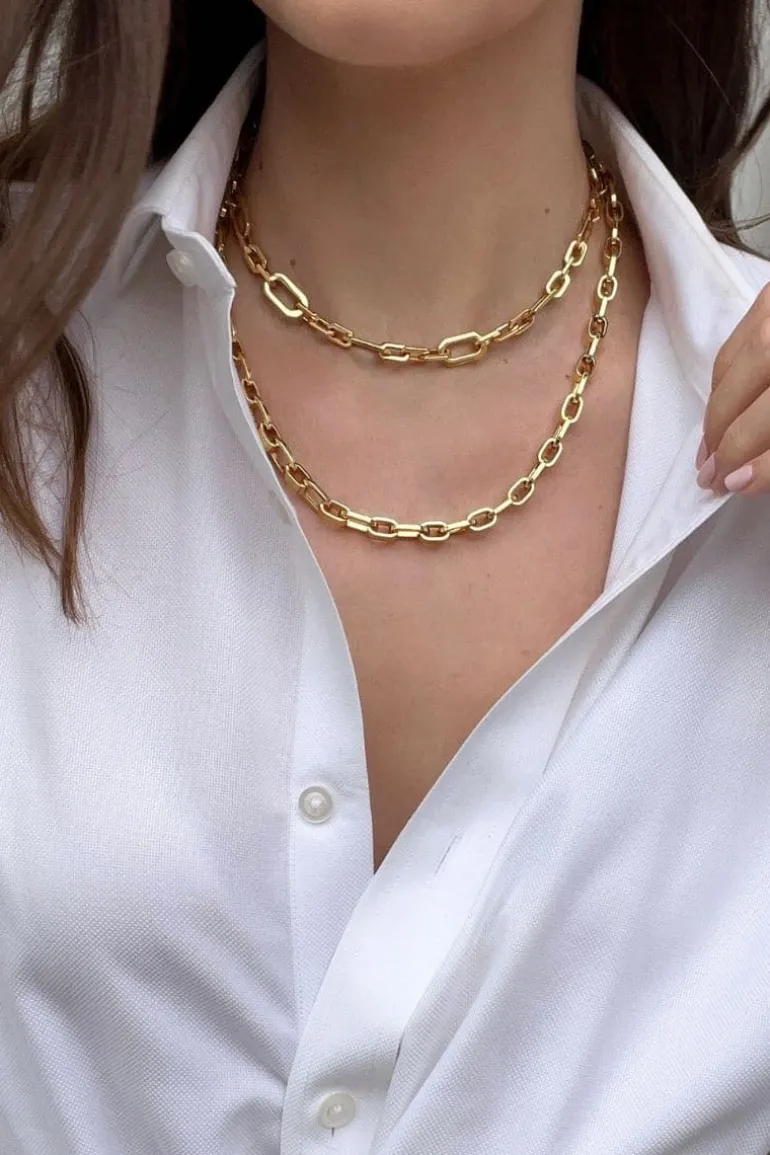 Necklaces<CULT MIA MIAMI CHAIN NECKLACE Gold