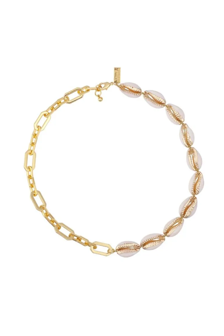 Necklaces<CULT MIA MIAMI SHELL NECKLACE Gold/Shell