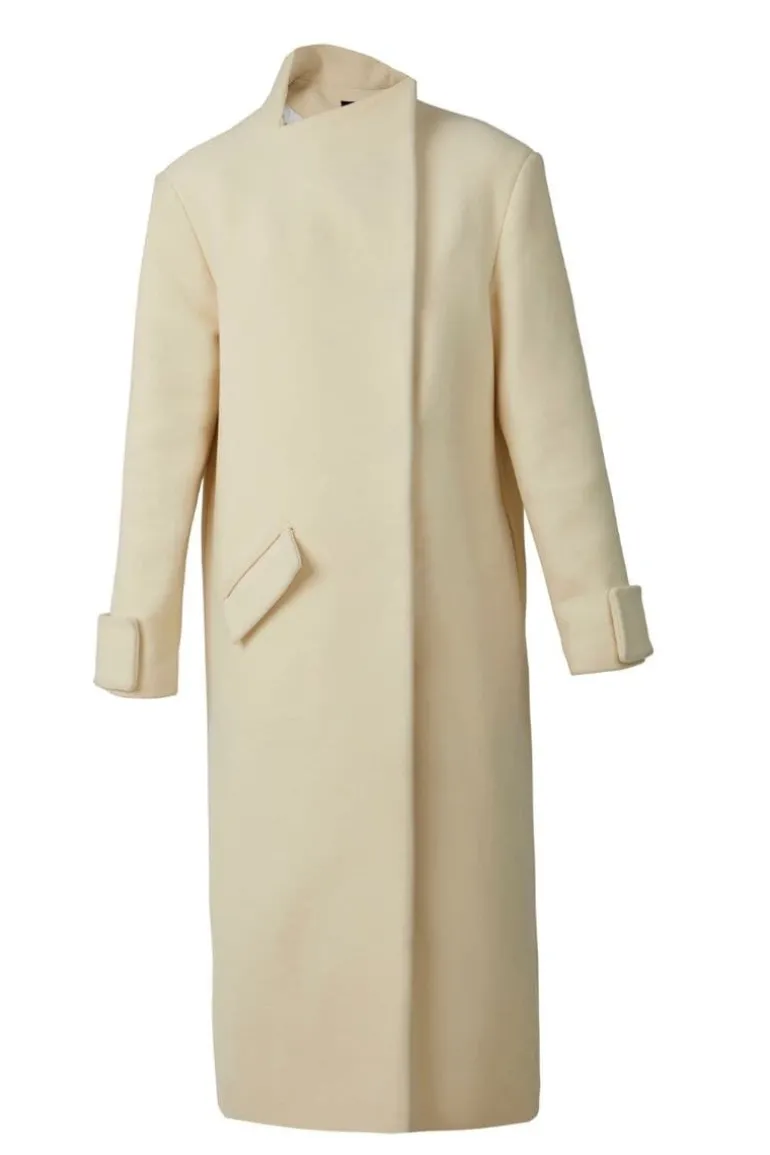 Coats<CULT MIA MILKY LONG COAT White