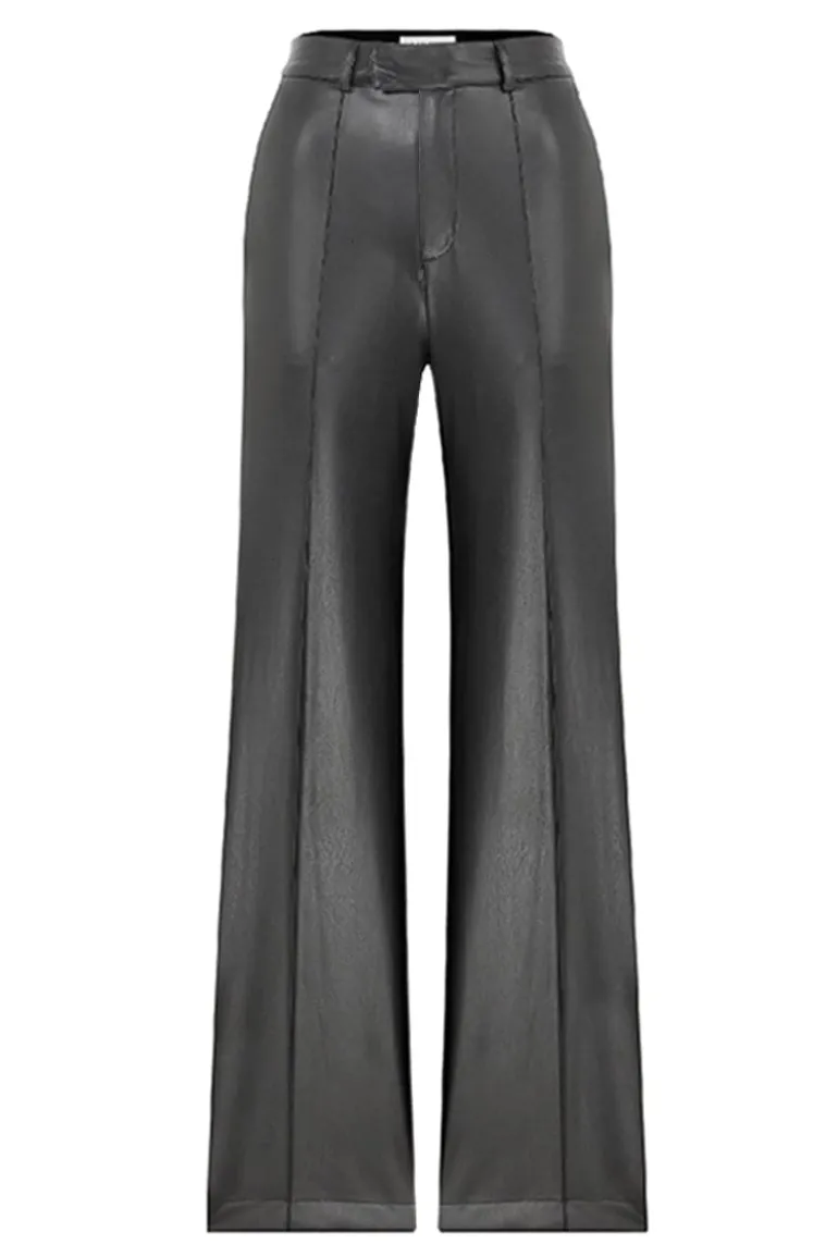 Pants<CULT MIA MILLIE VEGAN LEATHER PANTS Noir