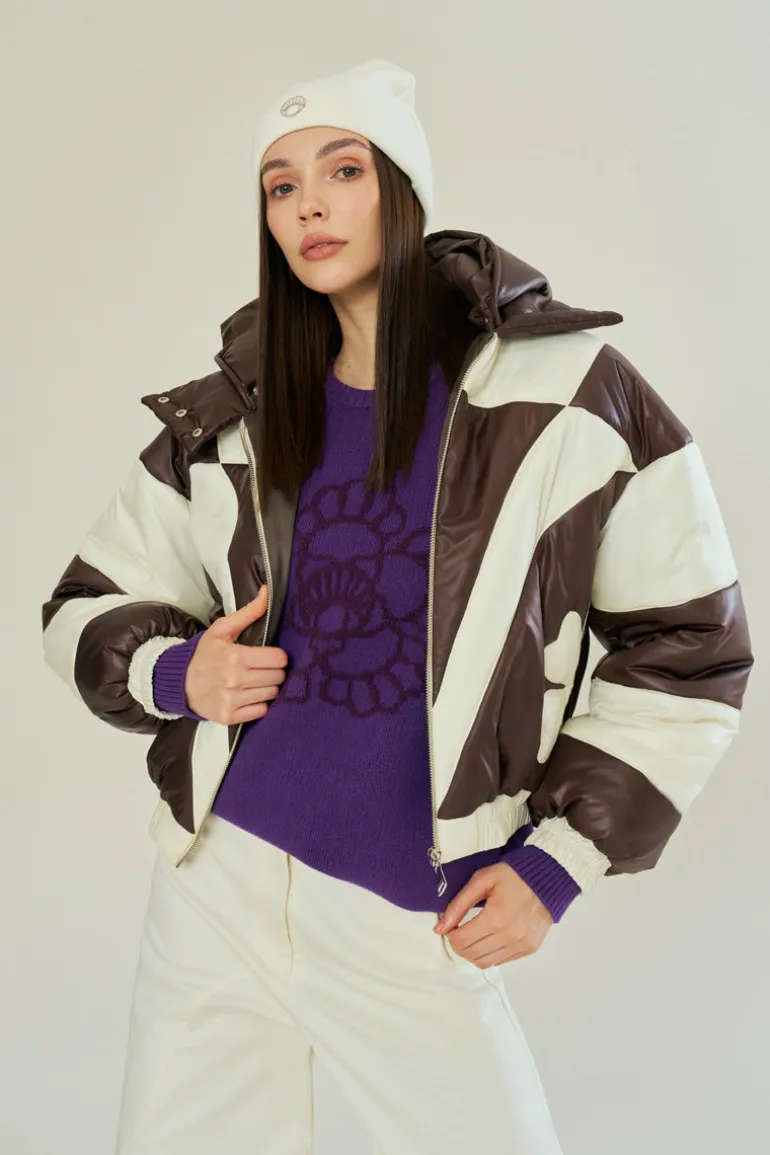 Jackets<CULT MIA MOCHA HUES PUFFER Brown