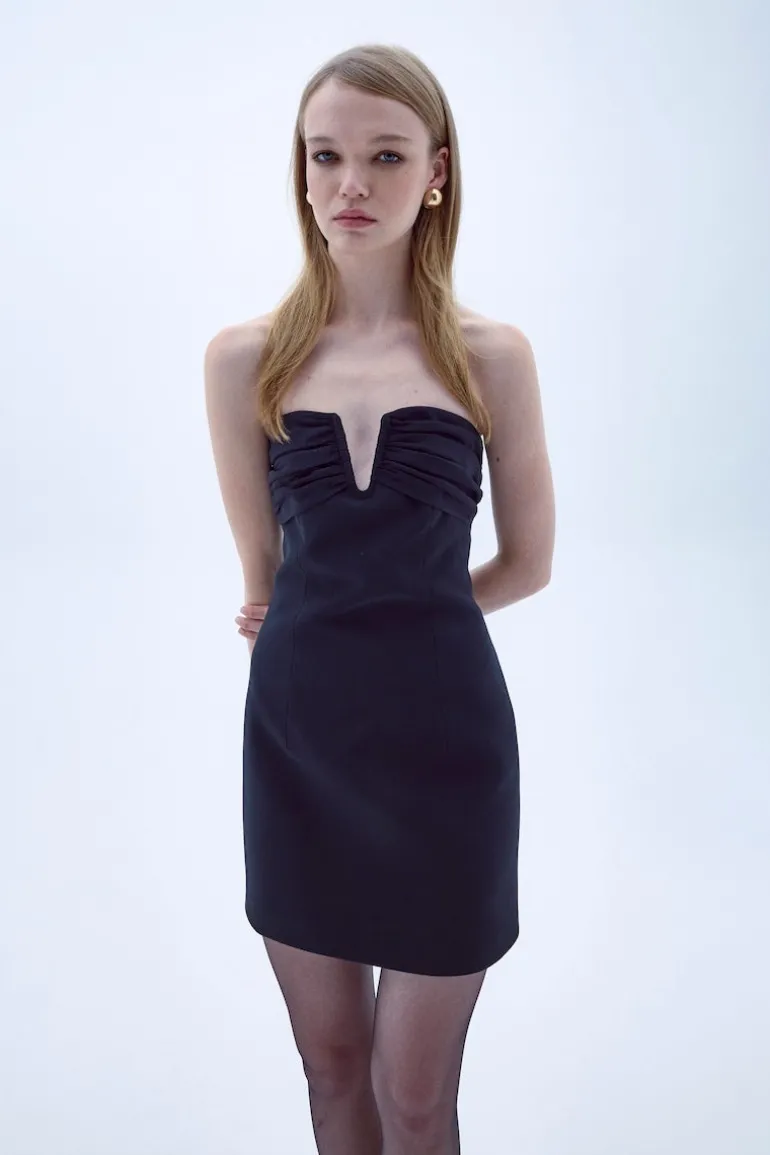 Dresses | Mini Dresses<CULT MIA MOIRA MINI CREPE DRESS IN Black