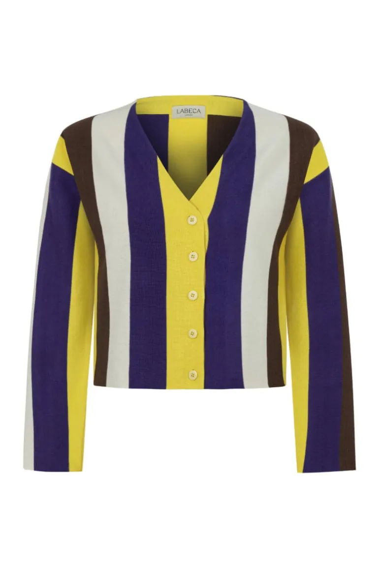 Knitwear<CULT MIA MONACO ED STRIPED CARDIGAN Multi-Colour