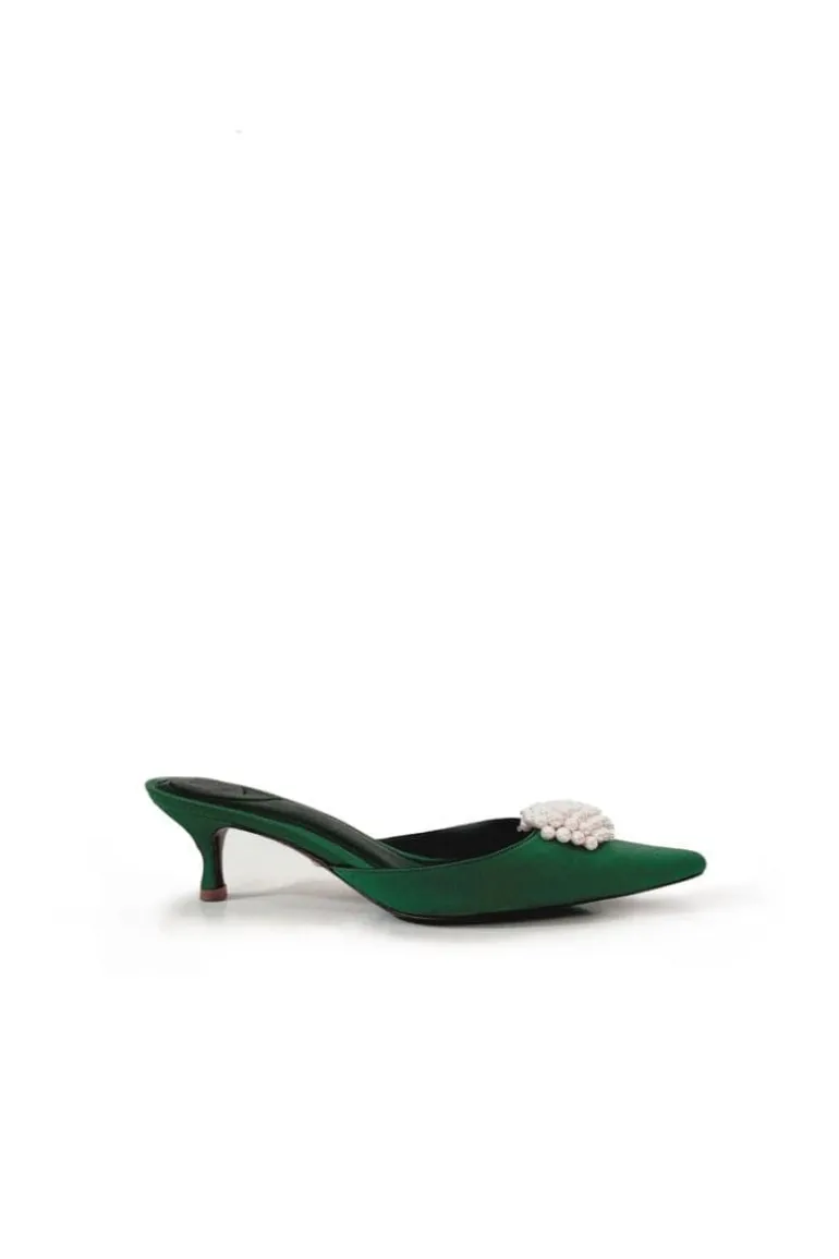 Heels<CULT MIA NALA KITTEN HEELS Forest Green