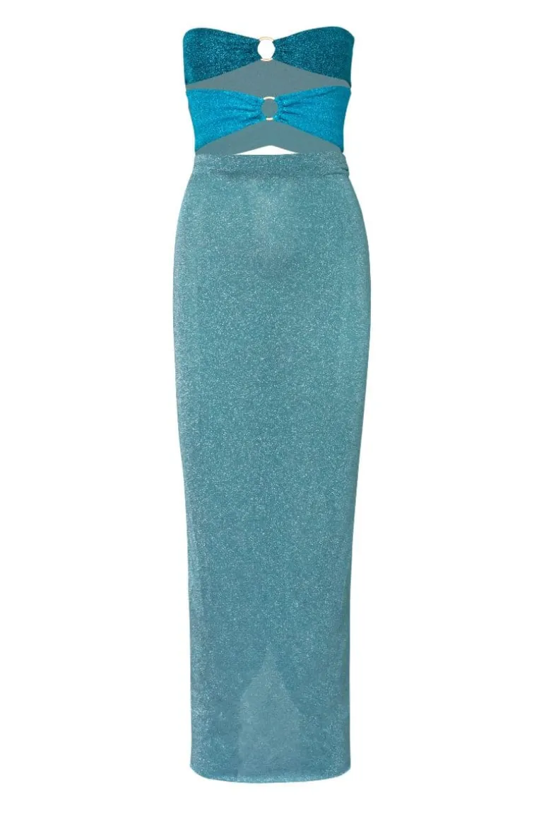 Dresses<CULT MIA NATAL ISLA CUT-OUT MAXI DRESS Blue
