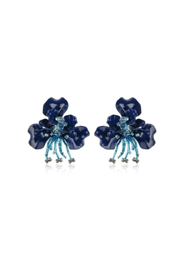 Earrings<CULT MIA NAVY GIANNA EARRINGS Blue