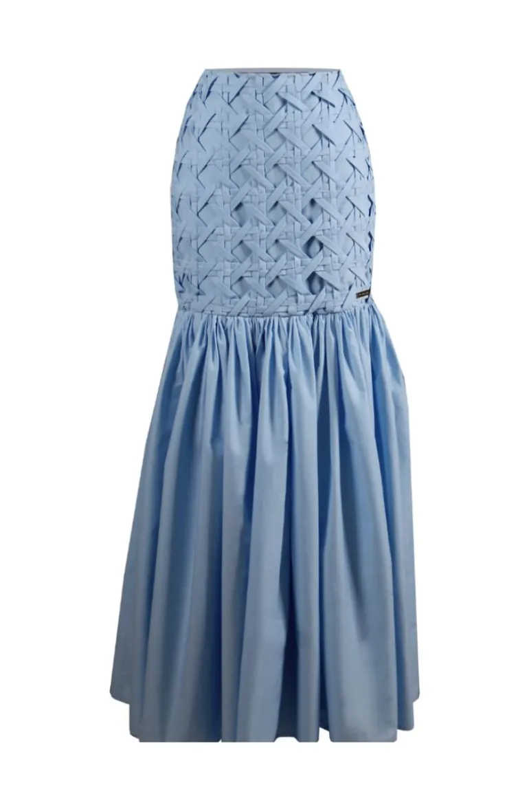 Skirts<CULT MIA NENA MAXI SKIRT Taupe Blue
