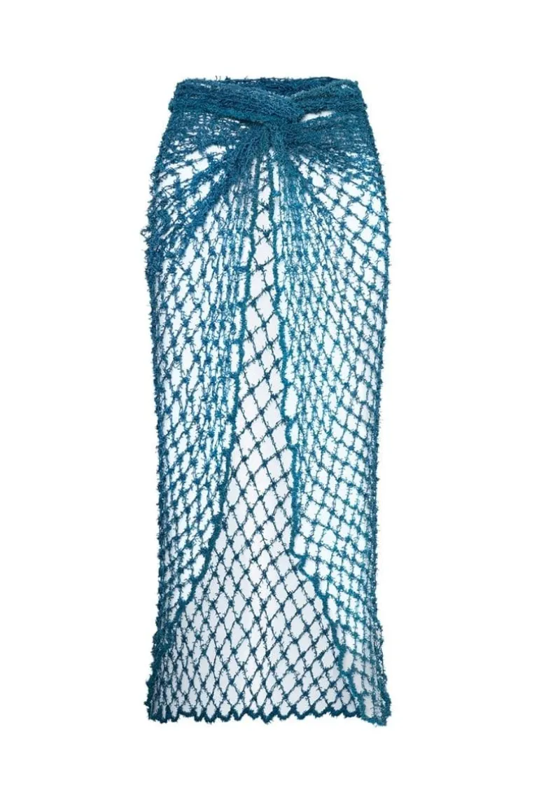 Skirts<CULT MIA NET BEACH SKIRT Orange